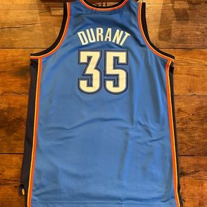 Kevin Durant Adidas Oklahoma City Thunder Blue Away Jersey Size XL